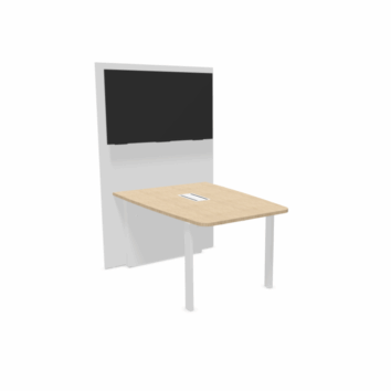 Table de visioconférence H72 et L140 cm - Gamme VisioConnect+ - simple