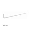 Option : barre support accessoires – finition blanc, pour portique