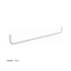 Option : barre support accessoires – finition blanc, pour portique
