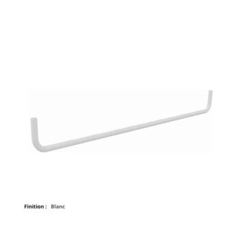 Barre support accessoires pour portique gamme mobidesk blanc