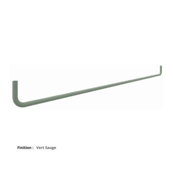 Barre support accessoires pour portique vert sauge gamme mobidesk