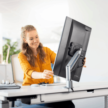 Bras support 1 écran - simple extension - Ambiance 2