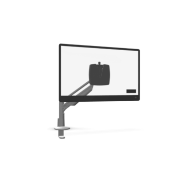 Bras support 1 écran - simple extension - face 1 avec écran
