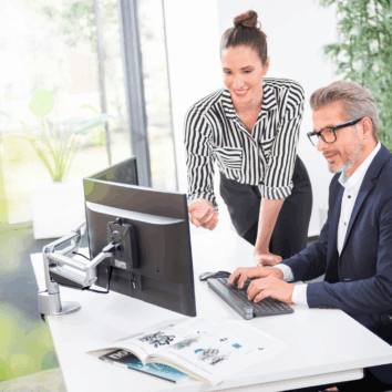 Bras support 2 écrans - simple extension - Ambiance 2