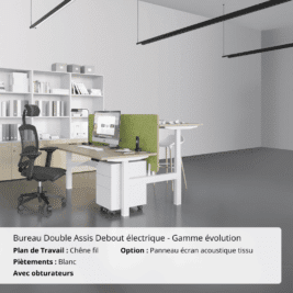 Bureau Double Assis Debout électrique - Gamme évolution - Ambiance