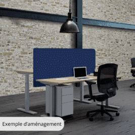 Bureau Droit Assis Debout électrique - Gamme évolution - Exemple