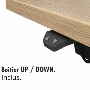 Bureau assis-debout - Gamme Altitude - Boîtier de commande UP DOWN