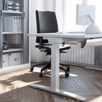 Bureau rectangulaire assis-debout électrique - L. 200 ou 220 cm - 2 moteurs- Gamme Altitude