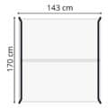 Dimension 143x170 cm gamme Mobidesk