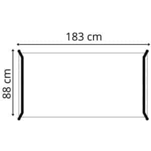 Dimension 183 x 88 cm gamme Mobidesk
