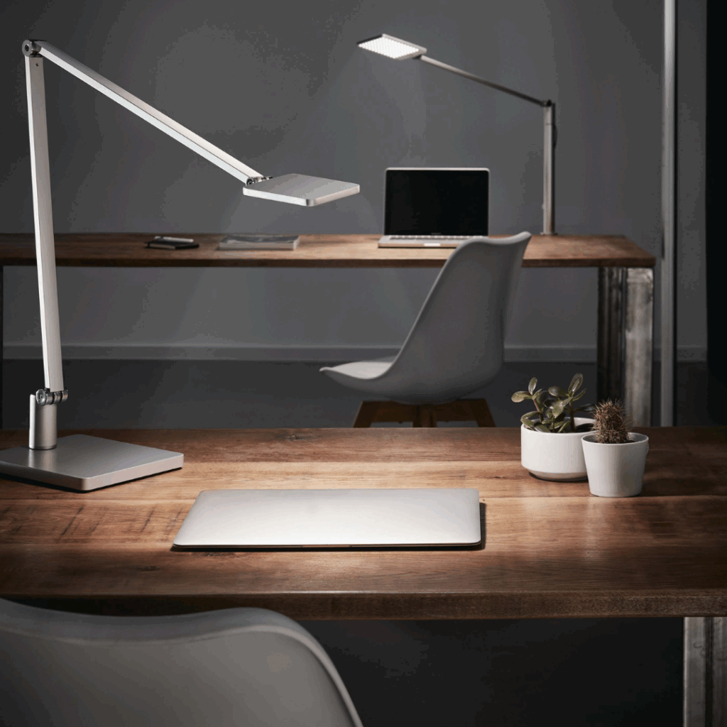Lampe de bureau bras articulé 2 éléments - 49 LED - Ambiance 1 Lampe de bureau bras articulé 2 éléments - 49 LED - Ambiance 1