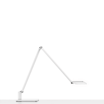 Lampe de bureau bras articulé 2 éléments - 49 LED - Blanc