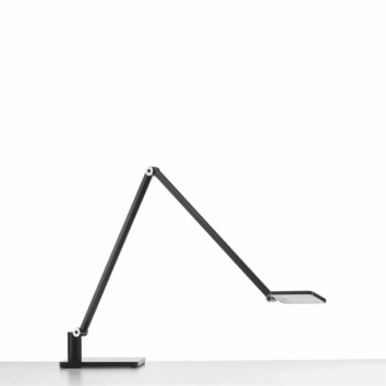 Lampe de bureau bras articulé 2 éléments - 49 LED - Noir