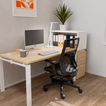 Lampe de bureau bras simple - 108 LED - ambiance simple
