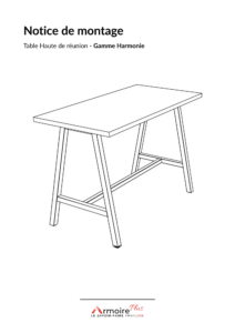 _Notice de montage Table Haute de réunion - Gamme Harmonie