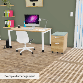 Caisson mobile avec coussin d'assise - Gamme Cosy - Exemple