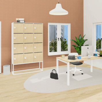 Casier 12 cases avec multi serrures – Gamme Primo - Ambiance simple