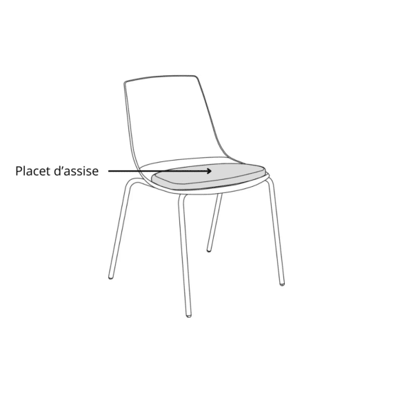 Chaise elya - placet
