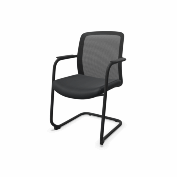 Chaise visiteur Colibri coloré - Noir - simple