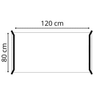 Dimension 120 x 80 cm gamme Mobidesk