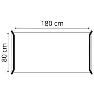 Dimension 180 x 80 cm gamme Mobidesk