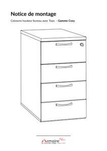 Notice de montage caissons hauteur bureau avec tops