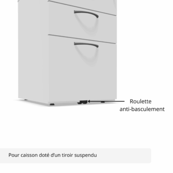 Roulette anti basculement - Gamme cosy