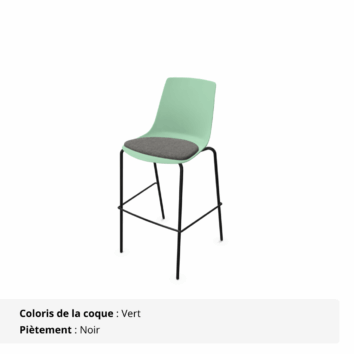 Tabouret Elya - vert et noir