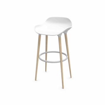 Tabouret dossier bas Quiétude - simple