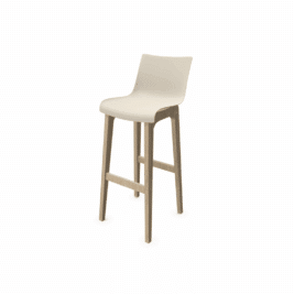Tabouret dossier haut Quiétude - Lin