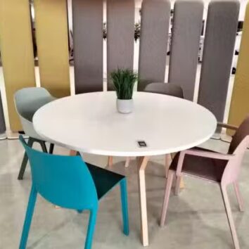 Panneau acoustique vertical giratoire - Tissus déperlant/effet laine - H.162/182 cm - Gamme Eolia