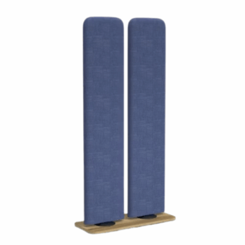 Panneau acoustique vertical giratoire - Tissus déperlanteffet laine - H.162182 cm - Gamme Eolia - simple