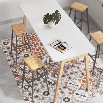 Tabouret haut à 4 pieds - Gamme SitMobil-ambiance simple