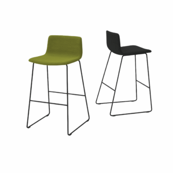 Tabouret pieds traineau - Tissus déperlant - Gamme SitMobil-simple