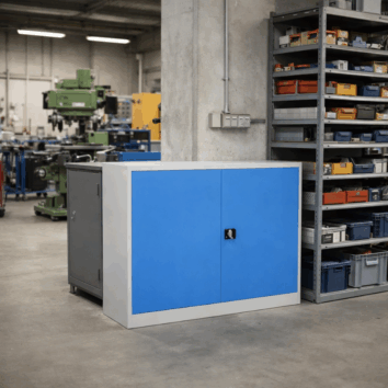 Armoire Basse IDEO 120 - 2 Étagères - Larg.120