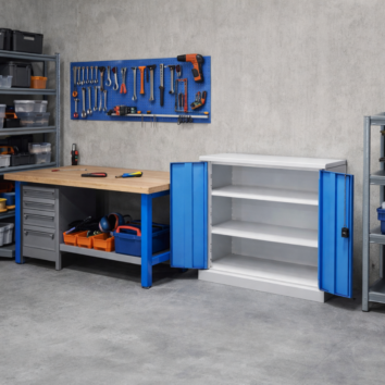 Armoire Basse QUALI 950 - 2 Étagères