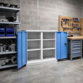 Armoire Basse QUALI 950 - 4 Étagères