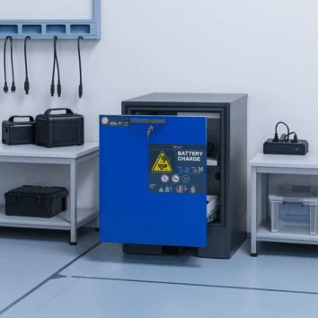 Armoire de Sécurité Basse lithium PRESTIGE ION-CHARGE-90 - Charge et Stockage - Asecos