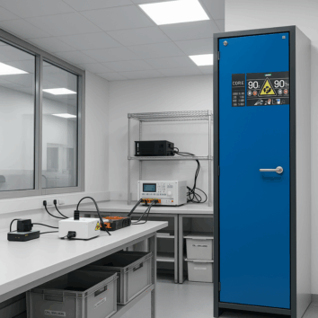 Armoire de Sécurité lithium PRESTIGE ION-CORE-90 - Stockage - 1 Porte - Asecos