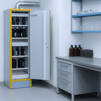 Armoire haute de sécurité multirisques EN 14470-1- 30 minutes - 110 L - 1 porte - 2 compartiments