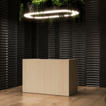 Banque d'accueil individuel - Gamme Althéa - Acacia clair