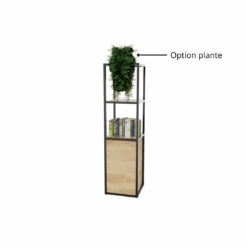 Bibliothèque 1 porte gamme Nexa + plante