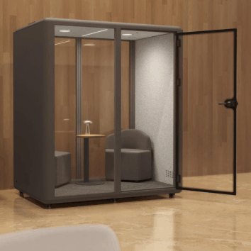 Cabine acoustique - Modèle M - Gamme Cocon - Installation incluse - ambiance simple