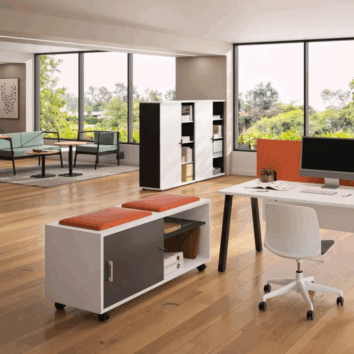 Console B-Box - 1 porte coulissante - Gamme Luna - ambiance simple