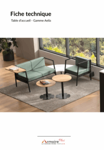Fiche Technique table d'accueil - Gamme Aelia Fiche Technique table d'accueil - Gamme Aelia