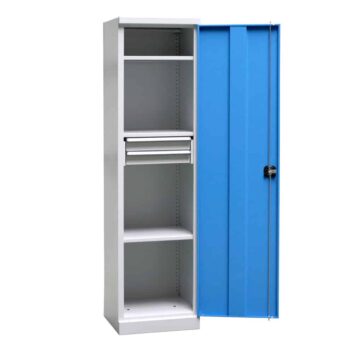 Armoire Haute QUALI 500 - 3 Étagères + 2 Tiroirs