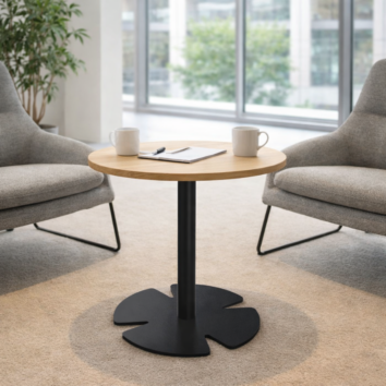 Table accueil H.60 cm - plateau rond Ø 60 cm - Gamme Aelia