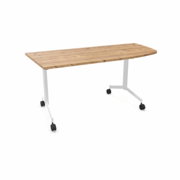 Tables angle intégré abattantes sur roulettes P.80cm - Gamme Alba - simple