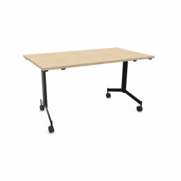 Tables droites abattantes sur roulettes P.80 cm - Gamme Alba - simple