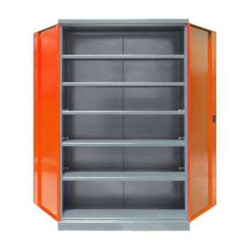 Armoire Haute IDEO 120 Grande Profondeur - Porte Battante 5 Étagères